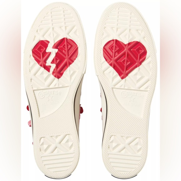 Pink Floral Women's Converse Chuck Low Top Sneakers - Picture 4 of 7